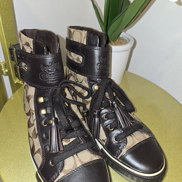 Coach High Top Sneakers - Picture 2 of 8